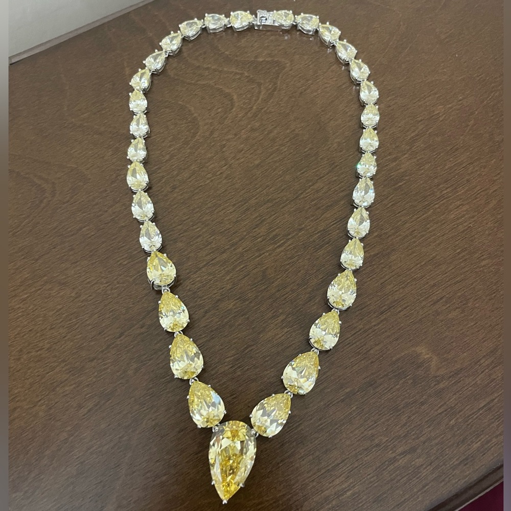 Kenneth Jay Lane Yellow Canary Necklace